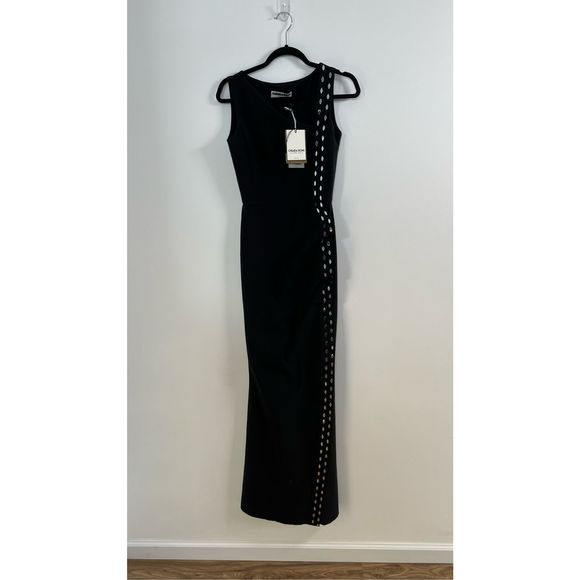 Chiara Boni La Petite Robe Cibeless Embellished Asymmetric-Neckline Gown - Picture 7 of 11